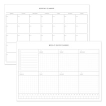 데얼스 A5 스케줄러 2종세트, 먼슬리 + 위클리체크