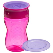 와우컵 키즈 트라이탄 빨대컵 296ml, 핑크, 1개