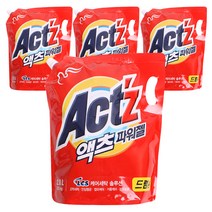 피죤 액츠 파워젤 드럼용 액상세제 리필, 2L, 4개