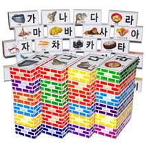 나우에듀 학습 가나다 종이벽돌 중형 40p + 소형 10p, 혼합 색상