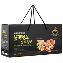 넛츠팜 블랙넛츠 브라질넛, 25g, 60개입