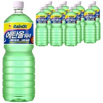 불스원 레인OK 에탄올 그린워셔액, 1.8L, 12개
