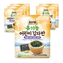엘빈즈 유기농 어린이 김자반, 해물맛, 6개입