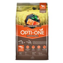 사조 옵티원 연어오트밀 강아지 사료, 4.8kg, 1개