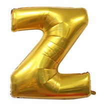 조이하우스 골드 레터 호일풍선, Z, 1개