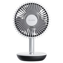클래파 회전형 무선 탁상겸용 휴대용 선풍기, BFB-SF500E, White