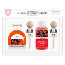 더허브샵 샤르망 차량용 디퓨저 세트 50ml 본품+리필, 레드프룻, 1세트