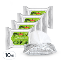 퓨어덤 클렌징 티슈 녹차, 30매입, 10팩