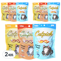 모찌네 고양이 프리미엄 캣픽 비스켓 연어 85g x 3p + 참치 85g x 3p + 치킨 85g x 3p 세트, 2세트, 혼합맛