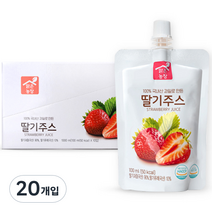 맑은농장 딸기주스, 100ml, 20개