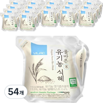 비락 올바른 유기농 식혜, 54개, 110ml