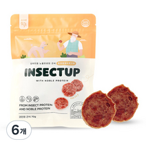 인섹트업 노블프로틴 강아지 져키 간식 70g, 캥거루맛, 6개