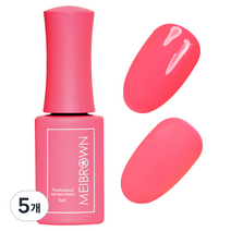 메이브라운 컬러 젤 6ml, M31 여름네일 핑크형광, 5개