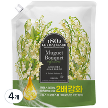 르샤트라1802 인퓨전 초고농축 섬유유연제 뮤게부케향 리필, 2L, 4개