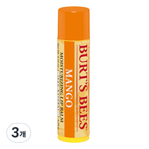 버츠비 모이스처라이징 립 밤, 망고, 4.25g, 3개
