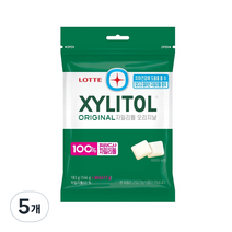 롯데자일리톨 오리지날 껌 리필, 5개, 183g