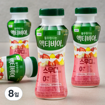 풀무원다논 액티비아 스무디 딸기바나나, 150ml, 8입