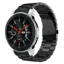 쉴드랩 갤럭시워치5/갤럭시워치5프로/갤럭시워치4/워치4클래식/갤럭시워치3/액티브2 40mm 41mm 42mm 44mm 호환 프리미엄 메탈 스트랩 20mm 시계줄 밴드, 무광블랙, 1개