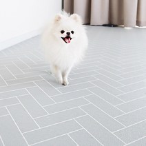 딩동펫 반려동물 미끄럼방지 롤매트, 그레이 헤링본