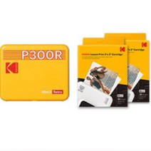 [pv123] 코닥 미니 3 레트로 번들 휴대용 포토프린터 카트리지 60p yellow, P300