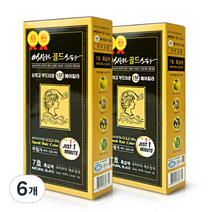아스산타골드 셀프 새치 염색약 80g, 7호(흑갈색), 6개