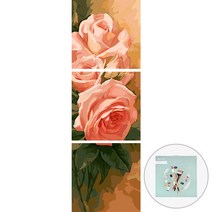 아트조이 DIY 명화 그리기 3단세트 50x50cm, 장미