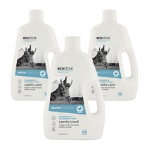 에코스토어 패밀리 세탁세제 울트라센서티브 무향 본품, 2L, 3개