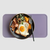 에이드엘 브런치 실리콘 테이블매트, 라일락, 385 x 198 x 3mm