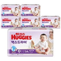 2021 신형 하기스 맥스드라이 밴드형 기저귀 남녀공용 대형 4단계(9~13kg), 324매