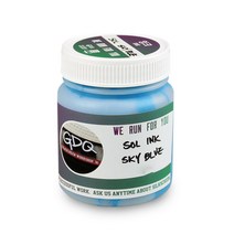 실크스크린 원단용 판화 유성 잉크 500g, 하늘색