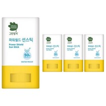 그린핑거 유아용 파워쉴드 선스틱 워터프루프 SPF50+ PA++++, 4개, 18g