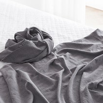 썸머 코튼 여름 홑이불 2P, 그레이