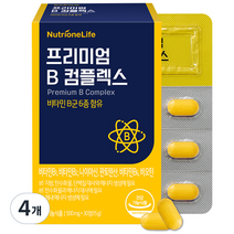 뉴트리원 프리미엄B 컴플렉스 비타민B 영양제, 30정, 4개