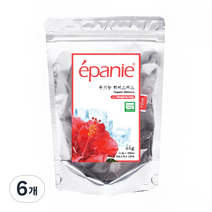 에빠니 유기농 히비스커스 삼각망 티백 숏컷 여름용, 1.5g, 30개입, 6개
