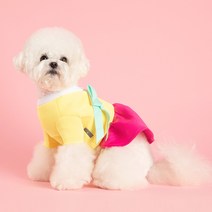 도그아이 강아지 네오플렌 한복치마, 옐로우