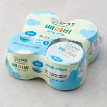 상하목장 베이비 유기농 요거트, 플레인, 4개입, 85g