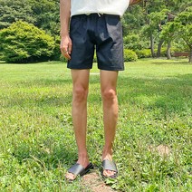 머시따 테이퍼드핏 린넨 밴딩 반바지