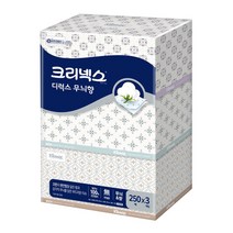 크리넥스 천연펄프 각티슈 디럭스 무늬향, 3개입, 1개