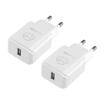 디지지 퀄컴 3.0 18W USB 1구 고속충전기, 화이트, 2개