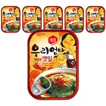 샘표 우리엄마 깻잎 매콤한맛, 70g, 6개
