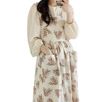 한스데이 미니버드 에이프런, 빈티지로즈 레드, 1개
