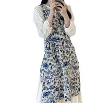 한스데이 롱 트임 앞치마, 블루수국, 1개