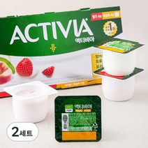 풀무원다논 엑티비아 딸기 80g x 4개 + 복숭아 80g x 4개, 2세트