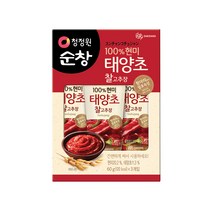 청정원순창 태양초 현미 찰고추장, 60g, 3개