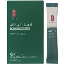 공차 제주 그린 밀크티, 20g, 20개