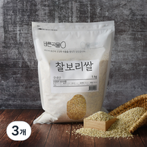 바른곡물 국산 찰보리쌀, 5kg, 3개
