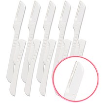 래쉬톡 접이식 눈썹 칼, 백색, 10개