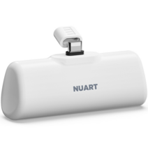 누아트 도킹형 미니 보조배터리 5000mAh, 아이폰, 화이트