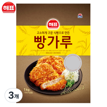 해표 빵가루, 1kg, 3개