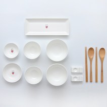 디유 본차이나 2인 식기세트 13p, 화이트, 13종